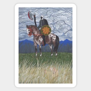 Man riding horse Cavalry Sticker